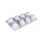 SILIKOMART - DAISY 60 SILICONE MOULD N.8 WHITE ⌀58 H: 41 MM / 62 ML + CUTTER - Image 3
