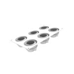 SILIKOMART - GIVRE 90 SILICONE MOULD N.6 WHITE ⌀60 MM H: 45 MM / 90 ML