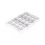SILIKOMART - DOME 01-P TRITAN MOULD CH030 TRANSPARENT ⌀26 MM H: 23 MM