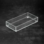 GLS - GLASS BENDO BOX RECTANGULAR CLEAR 32 x 16 x 5.5 CM