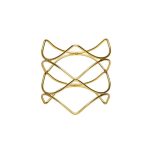 STYLE - BUFFET RISER ANTI SLIP GOLD 21 x 21 x 20 CM