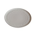 STYLE - CHALK COUPE PLATE FOOTED 28 CM