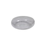 RAW - CRACKLED GLASS CURVED BOWL TRANSPARENT 19.5 x 6.7 CM