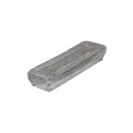 RAW - CRACKLED GLASS SHAPES RECTANGULAR TRANSPARENT 21 x 6.4 CM