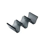 GLS - GLASS TACO STAND 3 PLACES BEIGE 29.5 x 12 CM - Image 3