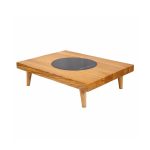 VERLO - TROPOS WOODEN HEATER BASE WITH INDUCTION GN 2/3 / 50 x 40 x 14 CM