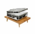 VERLO - TROPOS WOODEN HEATER BASE WITH INDUCTION GN 2/3 / 50 x 40 x 14 CM - Image 2