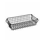 VERLO - BASKET CLOSE-SIDE STEEL BLACK GN 1/3 / 31.5 x 17 x 8 CM