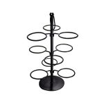 STYLE - ETAGERE FOR 9 PLATES BLACK 30 x 30 x 46 CM