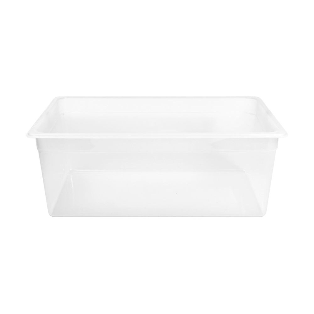 03-703.jpg FRESH PACK - POLYPROPYLENE GN CONTAINER WITH HACCP CLIPS 1/1 x 200 MM / 26.4 L - Image 1