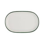 ID FINE - MODEST GREEN OVAL PLATTER 28 CM