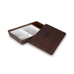 BNOV - MELAMINE SERVING BOX BROWN/WHITE 41 x 24.4 x 6 CM