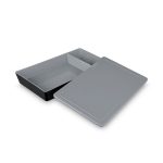 BNOV - MELAMINE SERVING BOX GREY/BLACK/WHITE 41 x 24.4 x 6 CM - Image 6