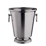 *DISCONTINUED - WAS - FOOTED CHAMPAGNE BUCKET ST/ST 20 CM