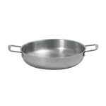 ESPIEL - SNOW ST/ST ROUND SERVING PAN GREY 37 x 26 x 6 CM