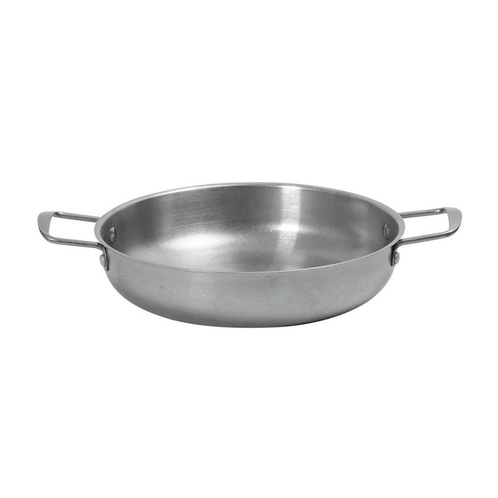 FEV133.jpg ESPIEL - SNOW ST/ST ROUND SERVING PAN GREY 37 x 26 x 6 CM - Image 1