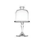 PASA - PATISSERIE FOOTED SERVICE PLATE WITH MINI DOME 10 x 19.8 CM