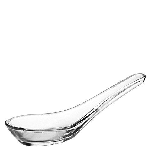 R90130.jpg *DISCONTINUED - UTOPIA - GLASS CHINESE SPOON 13 CM - Image 1
