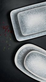 CV - GREY MIST CARPACCIO RECTANGULAR PLATTER 35 x 25 CM - Image 4