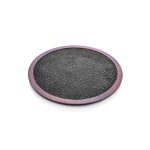 XM - MELAMINE BLACK WOOD EFFECT ROUND PRESENTATION PLATTER 33 CM