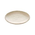 XM - MELAMINE BEIGE ROUND PRESENTATION PLATTER 29 x 3.4 CM
