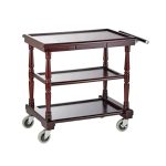WAS - WOODEN SERVING TROLLEY 90 x 50 x 79 CM