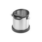BAR CHOICE - KNOCK BOX ST/ST ROUND SILVER 17 x 17.5 CM