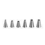 LEONE - PASTRY TIPS STAR ST/ST 2.5 x 4 CM SET OF 6