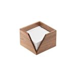 LEONE - NAPKIN HOLDER ACACIA WOOD 18.6 x 18.6 x 10 CM