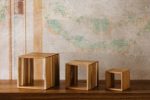 LEONE - ACACIA WOODEN CUBE RISER SET 3 PCS 13/18/23 CM - Image 2