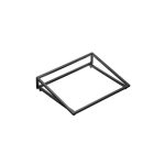 LEONE - BLACK IRON BUFFET STAND SLOPED GN 1/2 32.5 x 26.5 x 7 CM