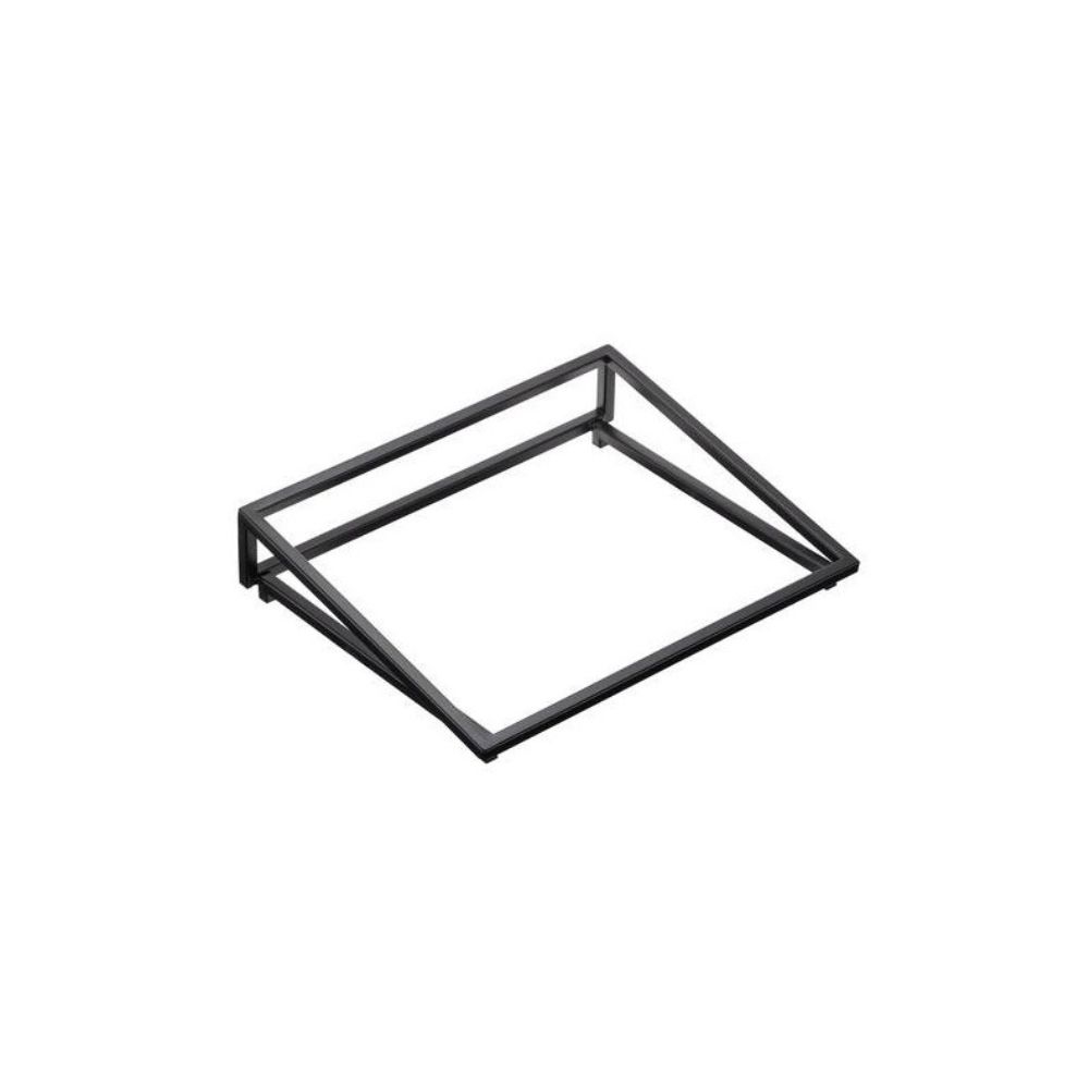 T0588.Z.jpg LEONE - BLACK IRON BUFFET STAND SLOPED GN 1/2 32.5 x 26.5 x 7 CM - Image 1