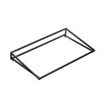LEONE - BLACK IRON BUFFET STAND SLOPED GN 1/1 53 x 32.5 x 7 CM
