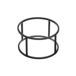 LEONE - BLACK IRON BUFFET STAND ROUND 28.5 x 16 CM