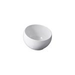 LEONE - SLANTED ROUND BOWL MELAMINE WHITE 20 x 9.6 x 14.6 CM