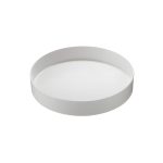 LEONE - VENEZIA WHITE MELAMINE ROUND TRAY 28.5 x 6 CM