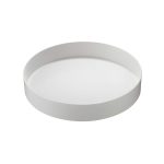 LEONE - VENEZIA WHITE MELAMINE ROUND TRAY 32 x 6 CM