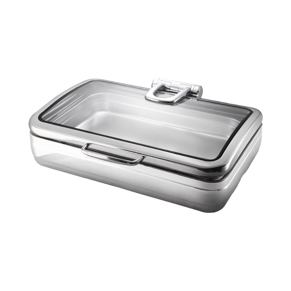 UB-5681-A.jpg BUFFET CHOICE - HYDRAULIC CHAFING DISH GN 1/1 INDUCTION READY INOX 18/10 - Image 1