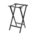 LEONE - WOODEN TRAY STAND BLACK 42 x 37 x 82 CM