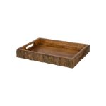 BUFFET CHOICE - MANGO WOODEN TRAY WITH HANDLES 36 x 25 x 5 CM