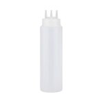 NOV - THREE HEAD SQUEEZE BOTTLE CLEAR 1000 ML