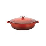 GTSA - NON-STICK ALUMINIUM INDUCTION POT RED 28 x 7.5 CM