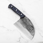 SAMURA - BLUE HANDLE CLEAVER MAD BULL 14.5 CM 59 HRC SMB-0041 - Image 7