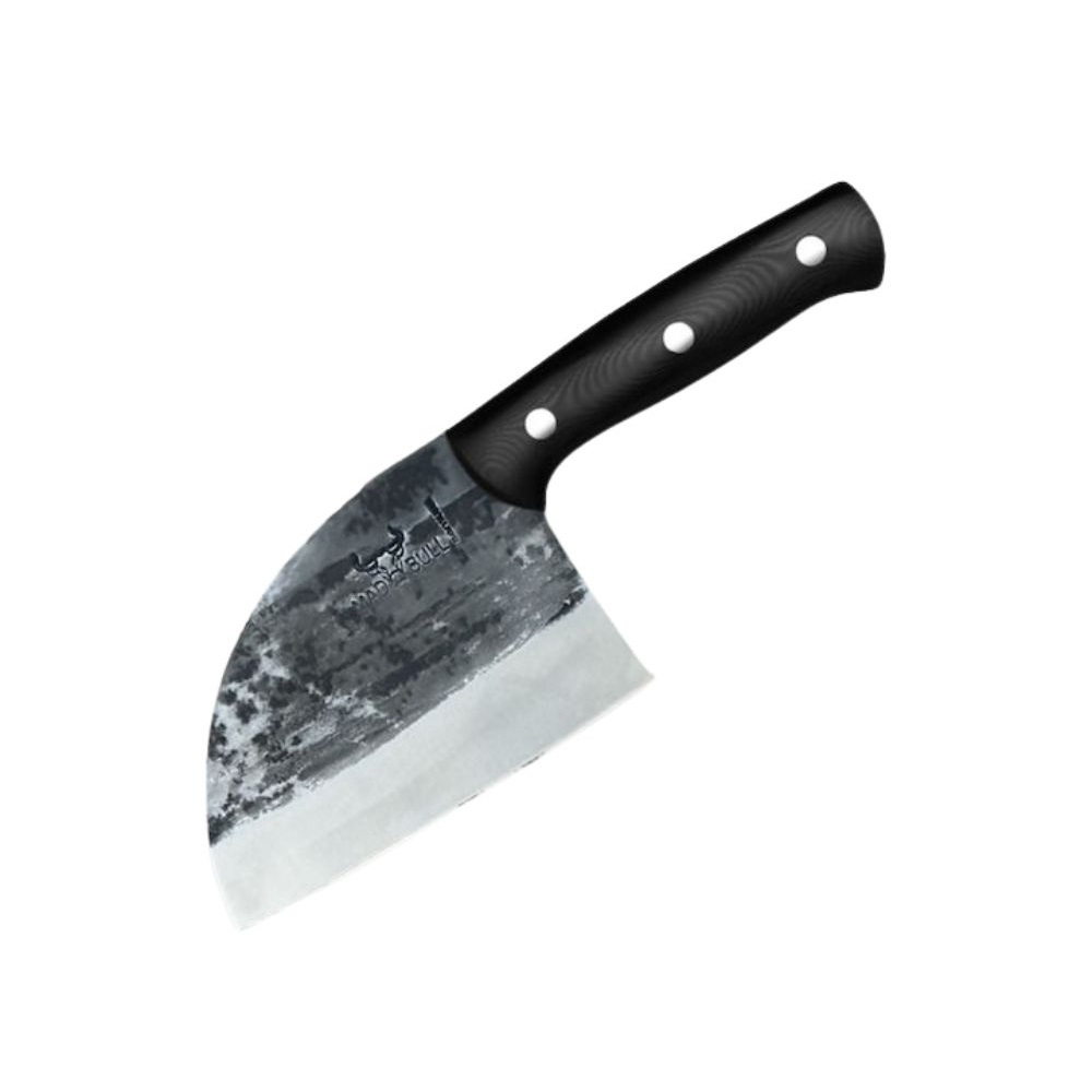 6290361284629.jpg SAMURA - BLACK HANDLE CLEAVER MAD BULL 14.5 CM 59 HRC SMB-0041B - Image 1