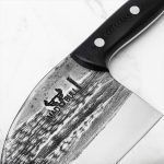 SAMURA - BLACK HANDLE CLEAVER MAD BULL 14.5 CM 59 HRC SMB-0041B - Image 5