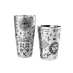 BAR CHOICE - INOX TATTOO SHAKER TIN TIN ST/ST 532/828 ML