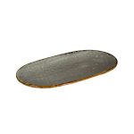 STYLE - JERSEY GREY OVAL PLATTER 34 x 25 CM