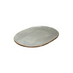 STYLE - JERSEY GREY OVAL PLATTER 22 x 12 CM