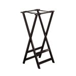 TC - TRAY STAND RUBBERWOOD BLACK 43 x 43 x 81.5 CM