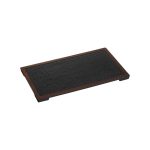 XM - MELAMINE BLACK WOOD EFFECT RECTANGULAR PRESENTATION PLATTER 38 x 26 CM